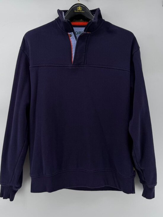 Orvis Other - Orvis Men's Medium Blue 1/4 Zip Long Sleeve Button Outdoor Casual Pullover